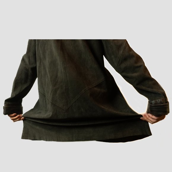 Vintage Oscar Leopold suede overcoat - Picture 10 of 16